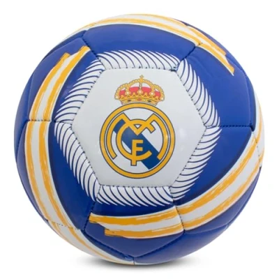 Imagen de Hy Pro Balón de fútbol con Licencia Oficial del Real Madrid CF Cyclone, Talla 5, Entrenamiento, Partido, mercancía, Coleccionable para niños y Adultos