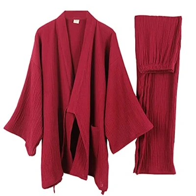 Imagen de un brand Kimono japonés suelto casual para el hogar pijamas ropa de dormir, Color40 XL, XL