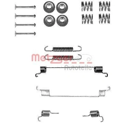 Imagen de METZGER 105 0014 Juego de accesorios, zapatas freno FIAT: Panda II Hatchback, 500 C Cabrio