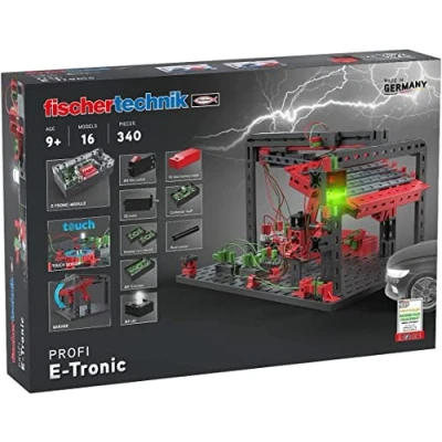Imagen de fischertechnik PROFI E Tronic 559883 juego educativo electrónico, set de construcción para niños, a partir 9 años