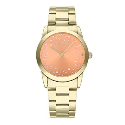 Imagen de Radiant Colección Fiji Reloj analógico de Cuarzo. Pulsera para Mujer. Brazalete con Esfera Dorada y Correa Acero Inoxidable. Tamaño 36mm. 3ATM.
