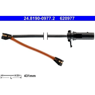 Imagen de ATE 24.8190 0977.2 Sensor de Desgaste Pastillas Frenos AUDI: Q7, A8, A6 C8 Avant