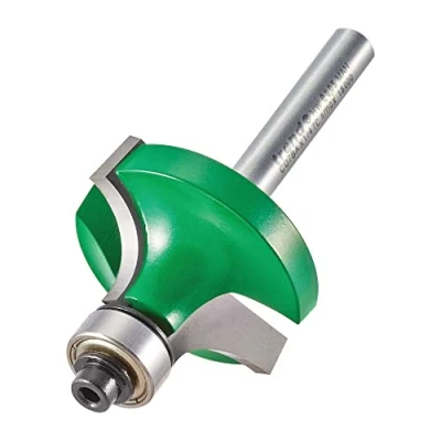 Imagen de Trend C078AX1/4TC Craft Pro Broca para fresadora (1/4 pulgadas, diámetro de 31,7 mm, radio 11 rodamientos 9,5 mm y 12 punta carburo tungsteno)