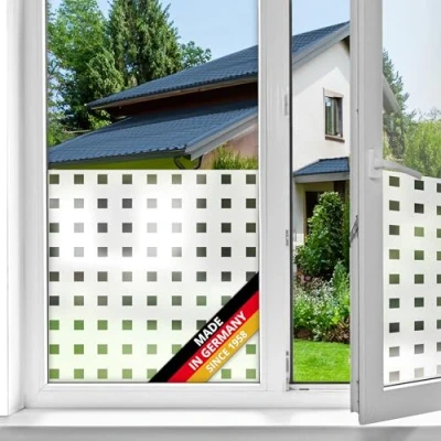 Imagen de d c fix vinilo adhesivo para cristales ventanas Cariñón estático premium opaco translúcido privacidad decorativo mampara de ducha baño lámina pegatina 90 cm x 1,5 m