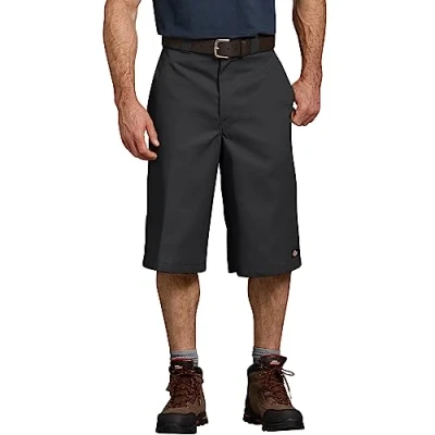 Imagen de Dickies Pantalones Cortos de Trabajo para Hombre, Ajuste Holgado, con múltiples Bolsillos, Talla Grande, Color Negro, 48, 60