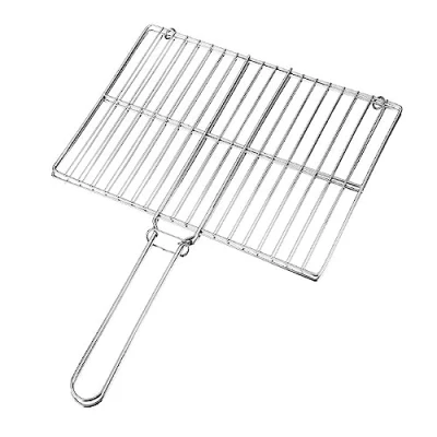 Imagen de Bafnsiji Cesta de Parrilla Acero Inoxidable, Barbacoa, Pescado, Barbacoa para Verduras Pescado,30cm
