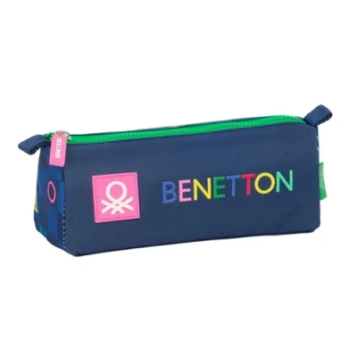Imagen de Safta Benetton DAMERO Portatodo con Cremallera y Compartimiento, Estuche Infantil, Niño, Ideal para Niños en Edad Escolar, Cómodo Versátil, Calidad Resistencia, 21x7x8 cm