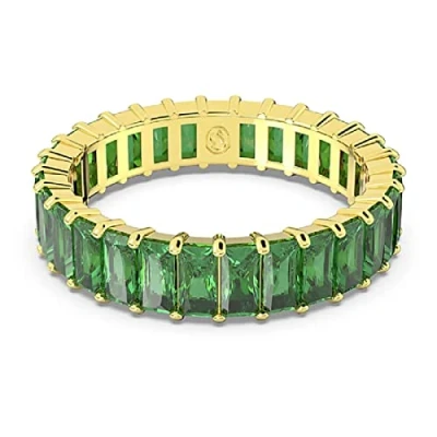 Imagen de Swarovski Anillo Matrix 5648910 verde baguette
