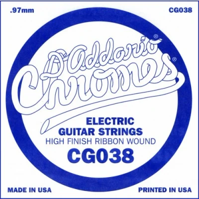 Imagen de D&#039;Addario CG038 Cuerda individual de entorchado plano para guitarra eléctrica, .038