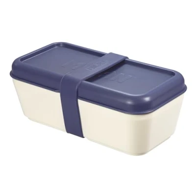 Imagen de MILAN 085110B Recipiente para Alimentos Rectangular 0,75L, Tapa Azul Marino, Multicolor, 0,75 l