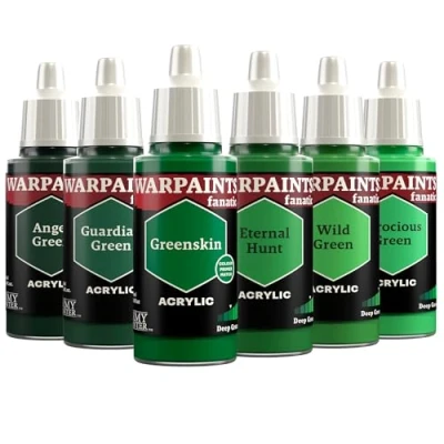 Imagen de The Army Painter, Warpaints Fanatic Flexible Triad: Deep Greens 6 x 18 ml Pinturas Acrilicas, Verde Pintura Miniatura para D&amp;D miniatures &amp; Warhammer Figuras