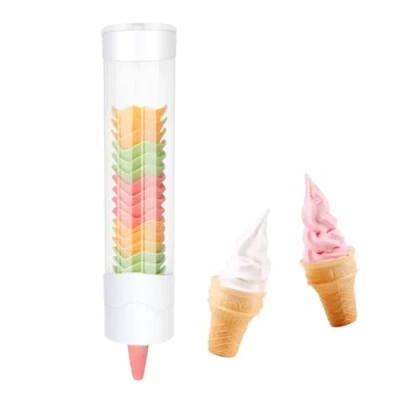 Imagen de soporte para conos de helado, cono gofre, dispensador huevo