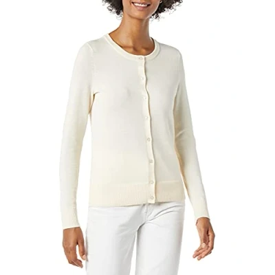 Imagen de Amazon Essentials Jersey Cárdigan de Cuello a La Caja Ligero (Disponible en Tallas Grandes) Mujer, Melocotón Pálido, XL