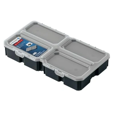 Imagen de Högert Technik Organizador de Herramientas HTM BOX HT7G509, Caja Tapa Opaca Plástico Resistente, Maletin Herramientas, Espacio Adicional para Objetos, Práctico y Espacioso