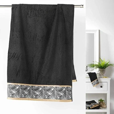 Imagen de DOUCEUR D&#039;INTERIEUR Suavidad Interior Orbella Drap., Negro, 90 x 150 cm