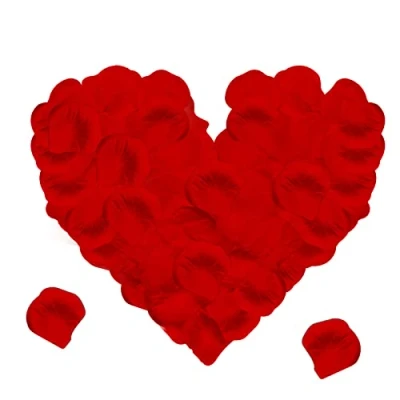 Imagen de Jsdoin 1200PCS Pétalos Rojas Artificiales, Boda, Día de San Valentín, Centro Mesa, Cumpleaños, Ambiente Romántico