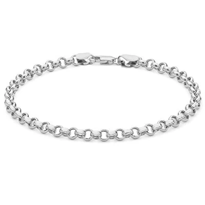 Imagen de Tuscany Silver Pulsera de plata ley 925 con cadena tipo Belcher eslabones redondos. Longitud 19cm. mujer