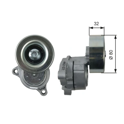 Imagen de GATES T38489 Polea Tensora BOOST DN CVT Belt