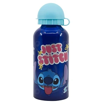 Imagen de botella de aluminio para niños cantimplora infantil agua reutilizable 400 ml Stitch