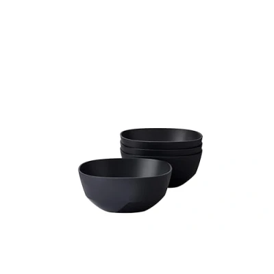 Imagen de Mepal Cuenco para servir 4 piezas Silueta Apto lavavajillas y microondas Plato ensaladas Platos tapas Vajilla 750 ml Nordic black