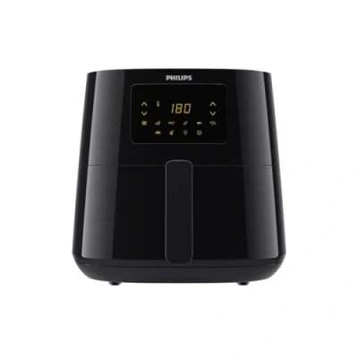 Imagen de Philips Airfryer 3000 Series XL Tecnología RapidAir, cocina con hasta un 90% menos de grasa, capacidad 1,2 kg, tamaño 6,2 L, pantalla táctil, color negro (HD9270/90)