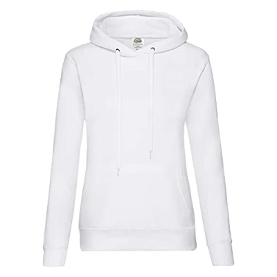 Imagen de Fruit of the Loom 62 038 0 Sudadera, Mujer, Blanco, Extra Grande (XL)