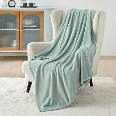 Imagen de Bedsure Manta para sofá, mullida, Polar, cálida y Suave Invierno, sofá pequeña, niños, Estar abrazar