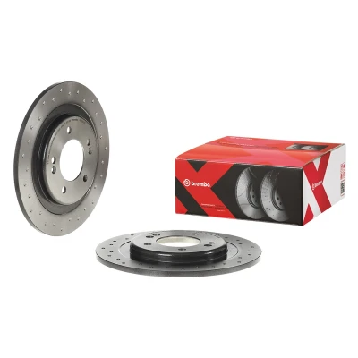 Imagen de BREMBO 08.C250.2X Disco de freno 284 10 5 macizo, perforado revestido altamente carbonizado con tornillos HYUNDAI: i40 Berlina, CW