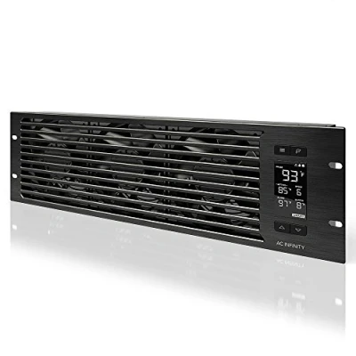 Imagen de AC infinito cloudplate t9 n, panel de ventilador montaje en rack 3U, flujo aire admisión para refrigeración AV, Cine casa, Red 19 &quot;estante