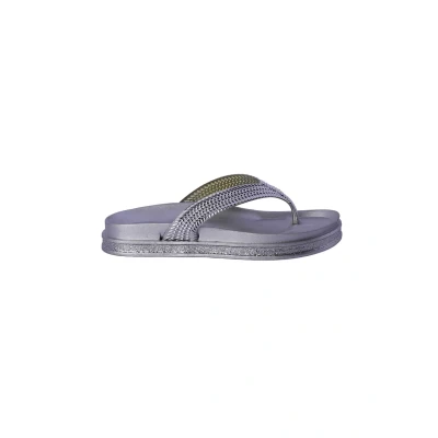 Imagen de Don Algodon Chanclas Licia de dedo, Mujer, Talla: 40, Silver coloured Zapatos