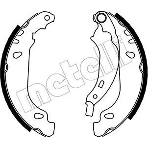 Imagen de Kit de zapatas METELLI 53 0356