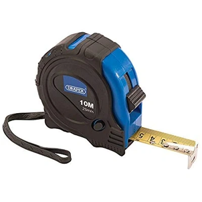 Imagen de Draper 75301, Cinta Métrica, Negro/Azul, 10 m x 25 mm