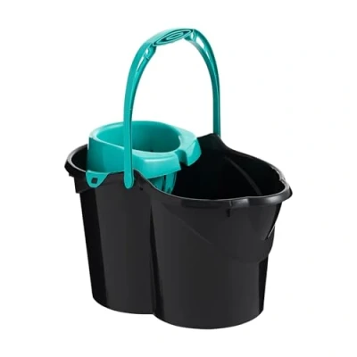 Imagen de MAYA Cubo EVERSEA® con Escurridor 15L. Fabricado Plástico Reciclado Marino. Sostenible, Resistente y Elegante. Ideal para Hogar Espacios Comerciales