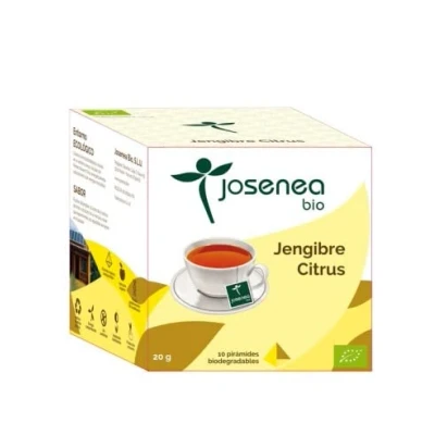 Imagen de Josenea Jengibre Citrus 10Piramides Ensobradas Bio 1 Unidad