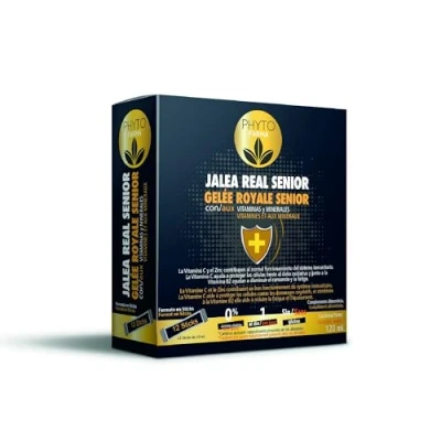 Imagen de PHYTOFARMA Jalea real con ginseng + schisandra 12 sticks de 10ml Estimula la energía y vitalidad