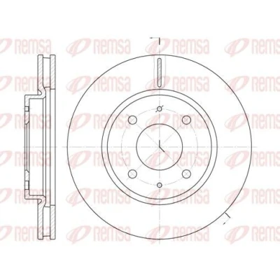 Imagen de REMSA 6890.10 Disco de freno Eje delantero 275,9, 275,9 26 4 ventilado MITSUBISHI: Lancer 7 Limousine, 7, GALANT 6