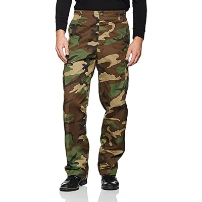Imagen de pantalón militar de Mil Tec, uniforme batalla EE.UU, caza, camuflaje, para pescar, ocio, tallas:XS 7 XL, hombre, 11810020, woodland, small