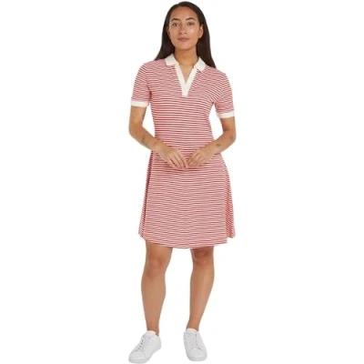 Imagen de Tommy Hilfiger Vestido informal, Mujer, Talla: Large, Fierce red/ecru
