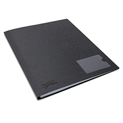 Imagen de Rapesco 1649 Germ Savvy Antibacteriano, Carpeta de Fundas A4 en Polipropileno, 24 Fundas, Negro