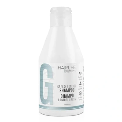Imagen de SALERM Champú Antigrasa Mujer y Hombre Greasy Control Hair Lab 300 ml Controla el Exceso de Grasa en Cabello Limpia Cuero Cabelludo Seborregulador Sin Parabenos