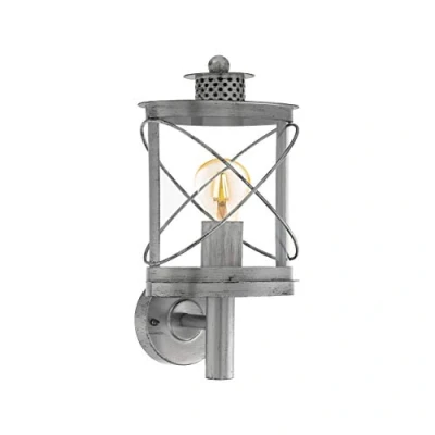 Imagen de Eglo Aplique Hilburn 1 E27, 60 W, Negro, 20 x 3 16 cm
