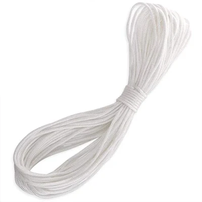 Imagen de H&amp;S Cuerda de Nylon para Colgar Cuadros sin Clavos ni Agujeros 20m Largo Blanca Cuelga Resistente que Soporta Hasta 30kg