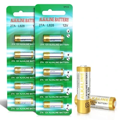 Imagen de Pilas 27A 12V Alcalinas Batteria A27 V27A LR27A MN27 L828 (10 Unidades)