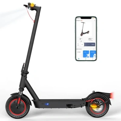 Imagen de EVERCROSS MOTO EV10K Pro Patinete Eléctrico E Scooter para Adultos Batería 410WH Motor de 500W Ruedas 10&#039;&#039; Control Aplicación Doble Amortiguador Panel Visualización LED