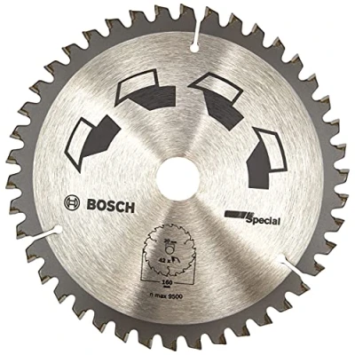 Imagen de Bosch 1x Hoja de Sierra Circular Special (para Madera, Metales no Ferrosos, Plásticos, Ø 160 x 2.5/1.8 20/16 mm, 42 Dientes, FT, con Anillo Reducción 16 Accesorios Sierras Circulares)