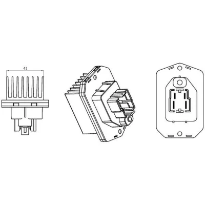 Imagen de MAHLE ORIGINAL ABR 76 000S Regulador, ventilador habitáculo