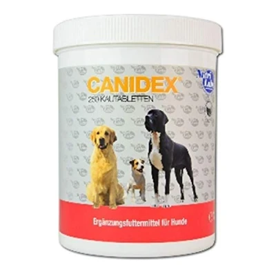 Imagen de NutriLabs Canidex Pastillas articulares para Perros, 250 Unidades, con MSM, ácido hialurónico, glucosamina, etc. Productos de Salud Perros Complemento alimenticio Perro