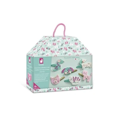 Imagen de Janod Juego de 6 pasadores para Crear Gato y Perro Les Ateliers Bijoux Kit Ocio Creativo Infantil Motricidad Fina Creatividad A Partir 5 años J09181 (JURATOYS J09181)