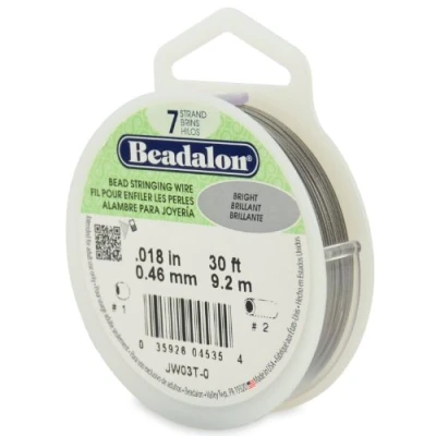 Imagen de Beadalon JW03 T 0 Producto para la fabricación de bisutería, 0,024&quot; (0,61 mm), Color Blanco