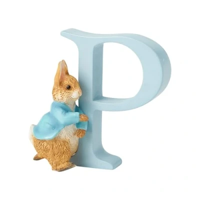 Imagen de Peter Rabbit, Figura de coneja y Letra &quot;P&quot; para colgar, Home Deco, Enesco